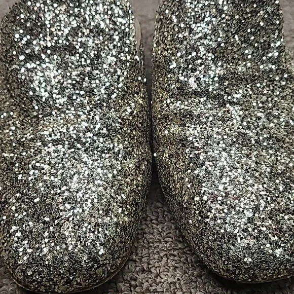 Madewell Willa Loafer Mule In Gold Glitter Sz 6.5 Women's - Picture 4 of 10